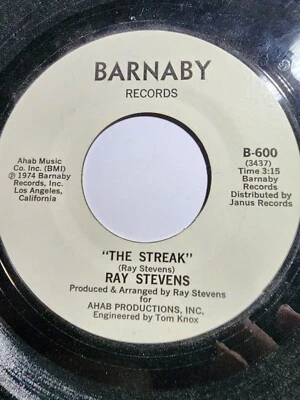 Ray Stevens: The Streak/ You've Got The Music Inside, 1974 Barnaby VG+ F324 - Image 1 of 2
