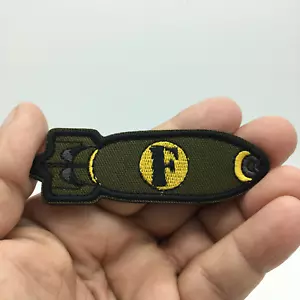 Classic Military Tactical F Bomb Hook and Loop Morale Patch FREE USA SHIPPING SH - Picture 1 of 1