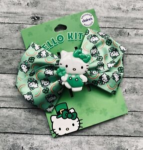 Hello Kitty Exclusive Claire’s Hair Clip Bow Leprechaun St Patrick’s Day
