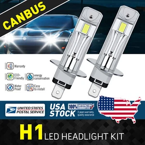 2PCS H1 6000K LED Headlight Bulb Kit High/Low Beam For Jaguar X-Type 2001-2008 - Picture 1 of 14