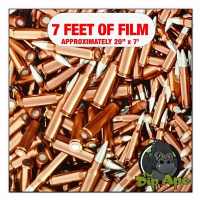 DIP APE Hydrographic film Bullets hydro dip dipping 7' x 20"