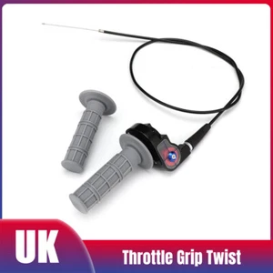 1/4 Turn Quick Action Throttle Grips & Cable For 7/8” Pit Dirt Bike ATV 50-250cc - Picture 1 of 10