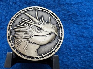 LitJoy Harry Potter Triwizard Tournament Dragon Coin HUNGARIAN HORN TAIL W/STAND - Picture 1 of 2