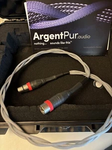 ArgentPur Harmonie Solid Silver RCA 1M Interconnect SINGLE - Picture 1 of 1