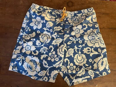 Men's Long Boardshorts 36 Drawstring Mesh Lined  Hawaiian Swim Trunk - Image 1 of 4