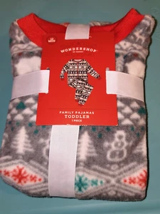 Baby Christmas Holiday Fleece Pajamas Wondershop Sz 12 Months NWT New - Picture 1 of 4