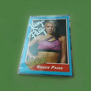 Pro Wrestling Loot Exclusive Signed Kenzie Paige Card - Picture 1 of 5