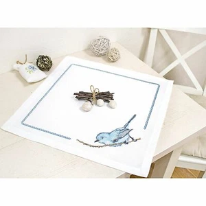 Kit de napperon à broder Oiseau bleu FM017 Luca-S - Imagen 1 de 4