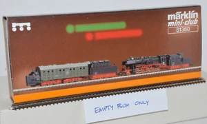 EMPTY BOX ONLY Marklin Z Scale 81360 DB German Railways Loco w Rotary Snow Plow - Picture 1 of 5