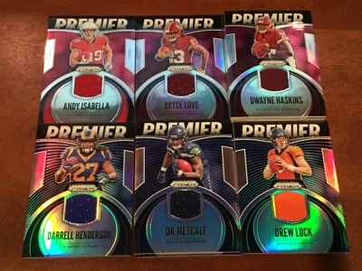 2019 PRIZM YOU PICK PREMIER SILVER PRIZM JERSEY CARDS HASKINS MURRAY METCALF RCS - Image 1 of 3
