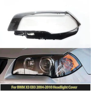 For BMW X3 E83 2004-2010 Left Side Headlight Lens Shell Cover Replacement Glass - Picture 1 of 2