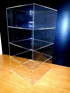 305Displays 12 x 12"" x 23"" SIN PUERTA Escaparate Acrílico Entero Exhibición Estuche - Imagen 1 de 2