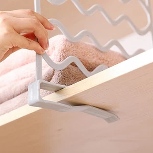US Closet Rack Dividers Wardrobe Partition Board Multifunction Durable Closet Sh - Picture 1 of 13