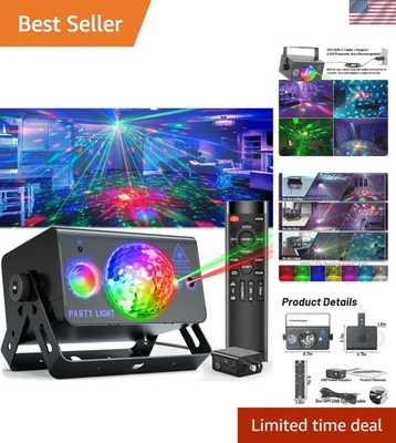 Luz de bola de discoteca RGB activada por sonido con control remoto para el mejor ambiente de fiesta Foto 1 de 4