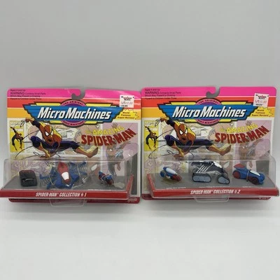 Micro Machines Lot X2 Sealed Spider-Man Collection 1 & 2 Unopened Sealed New - Image 1 of 4