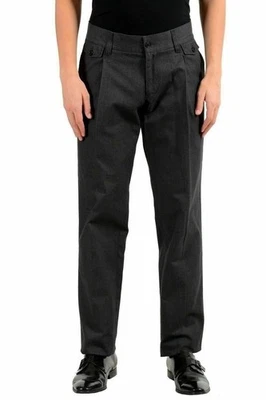 Pantalones de vestir plisados grises Dolce & Gabbana para hombre US 32 IT 48 Foto 1 de 4