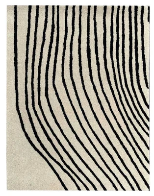 Handgetufteter Neuseeland Wollteppich Luxus Handgefertigt Design Farbe Wie Fo... - Bild 1 von 4