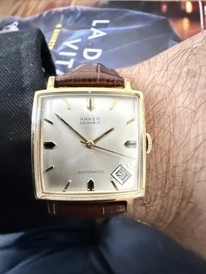RELOJ PULSERA ANKER AUTOMÁTICO VINTAGE PARA HOMBRE HECHO EN SUIZA Foto 1 de 4