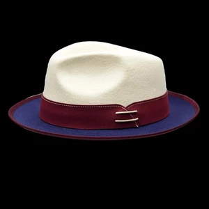 Para Hombres Prendas para el torso Francés Sombrero Color A Juego Retro Lana Pura Moda Fedora Británica - Imagen 1 de 26