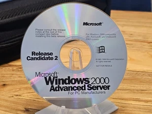 ULTRA RARE: Microsoft Windows 2000 Advanced Server for PC Manufacturers OEM RC2 - Picture 1 of 1