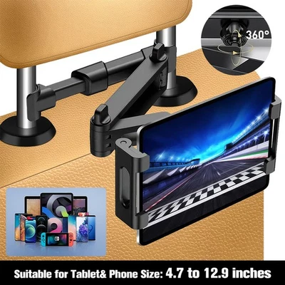 Tablet Halterung Auto Universal Kopfstützen KFZ Autohalterung iPad Galaxy Tab DE - Bild 1 von 4