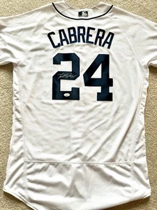 Miguel Cabrera Signed Tigers Majestic Authentic Flexbase Jersey (JSA COA) - Picture 1 of 8