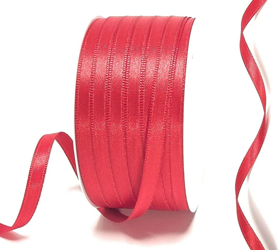 0,10€/m) Doppel - Satinband 50m x 6mm Schleifenband Dekoband - Made in Germany - Bild 1 von 1