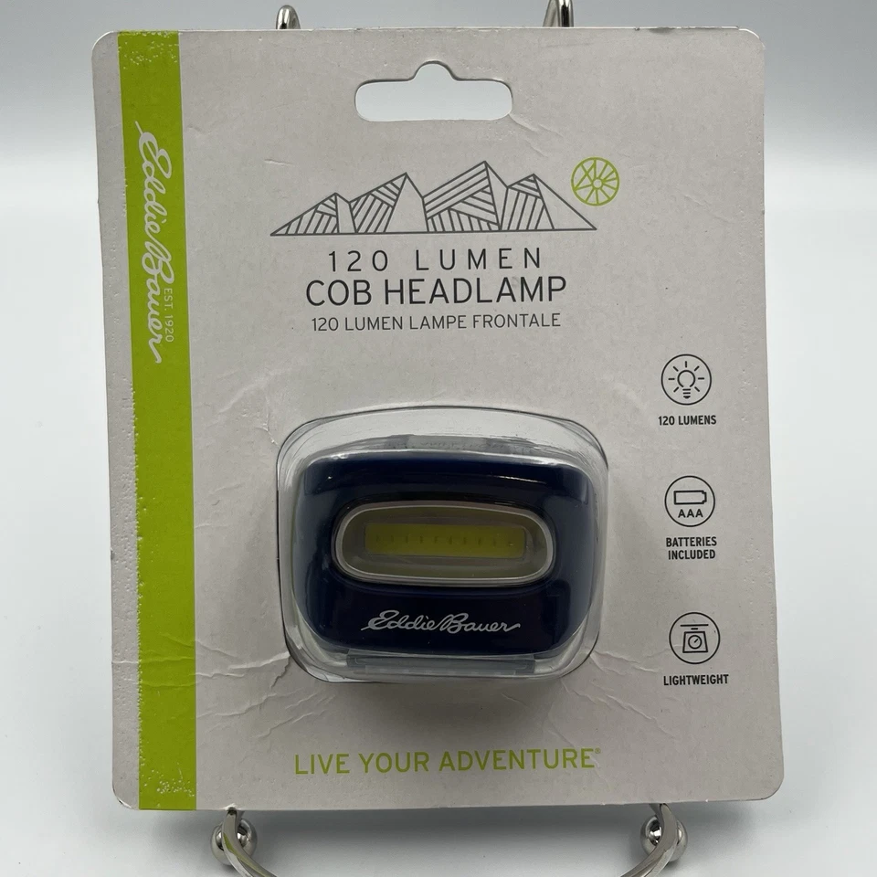 Eddie Bauer 120 lúmens COB farol azul led feixe alto baixo ajustável acampamento novo na caixa - Imagem 1 de 4
