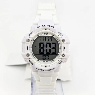 Reloj digital deportivo Sketchers para mujer 38 mm estuche blanco correa de plástico correas Foto 1 de 4