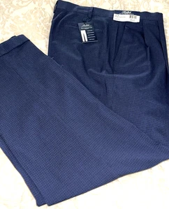 Mens Ralph Lauren Dress Pants Blue Plaid Slim Fit 40/32 - Picture 1 of 5