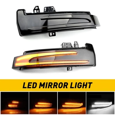 2X Luces LED secuenciales de señal de giro de espejo lateral para Mercedes Benz A B C E S GLA Foto 1 de 4