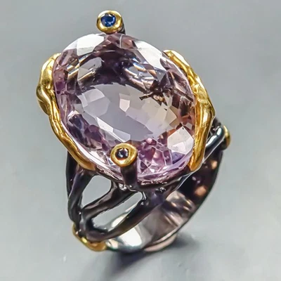 Anillo Bellas Artes 27 quilates Anillo Ametrino Natural Plata de Ley 925 Talla 7/R446987 Foto 1 de 4