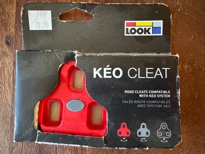 LOOK KEO Chuteiras de Pedal de Bicicleta de Estrada Grip VERMELHO - Imagem 1 de 3