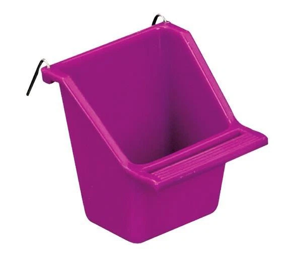 EUROPET BERNINA Vogelnapf, Vogel Futternapf / Trinknapf / mit Drahthalter + Sitzstange 7 x 6 x 7