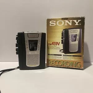 sony tcm 459v New Belts Walkman Personal Cassette Tape Portable Player BOXED A31 - Picture 1 of 9
