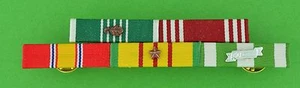 5 Ribbon Bar - Vietnam War -  Army Commendation - Army Good Conduct - Picture 1 of 1