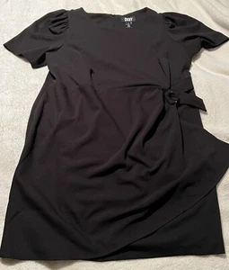 DKNY black Wrap Dress (UK 24) - Picture 1 of 5