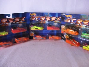 Hot Wheels Streex 1991 Lot Of 3 Carded 4 Pack, 12 Vehicles Mattel 1365 1366 MOC - Picture 1 of 7