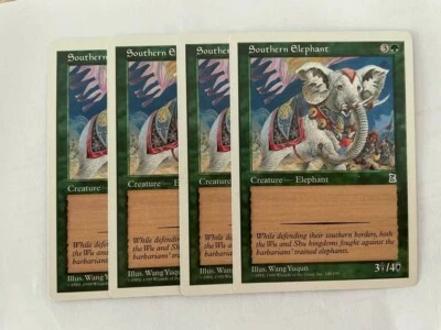 MTG 4X PORTAL THREE KINGDOMS SOUTHERN ELEPHANT NM/M P3K COMMON ENGLISH CREATURE - Image 1 of 4