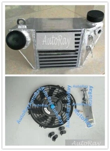 FOR GOLF VW MK4 GTI AUDI A3 BORA 1.8T 1.9TDI SIDE MOUNT INTERCOOLER & FAN - Picture 1 of 7