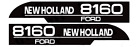 Décalque Ensemble Pour Ford Neuf Holland 8160 Tracteurs