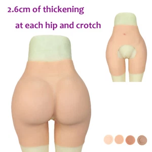 Crossdresser Silicone Panties open crotch Thicken Hip Panty thicken 2.6cm CD - Picture 1 of 17