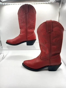 Durango Women's 6 M Med. Leather Cowboy Western Boots Red RD4105 - Picture 1 of 15