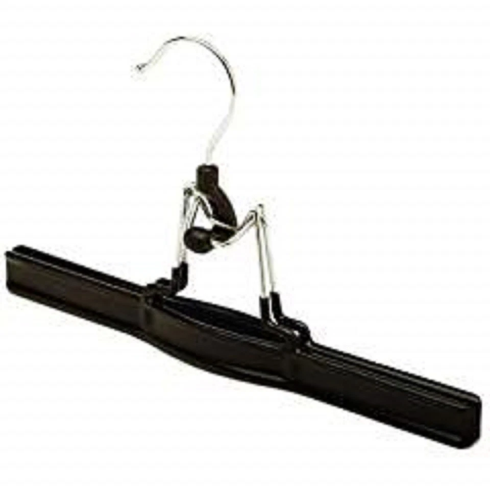 Only Hangers Super Grippy 10" Clamp Pant Hanger Set of 2 Black