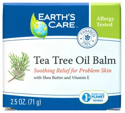 Earth's Care Tea Tree Oil Balm, No Parabens, Fragrances, Dyes 2.5oz Exp. 04/2027 - Image 1 of 4