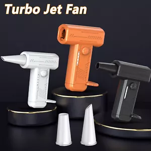 130000RPM Rechargeable Home Portable Mini Blower Cooling Fan Violent Motor Fans - Picture 1 of 18