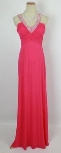 New Hailey Logan Fuchsia Long Formal Gown Dress $160 Sleeveless Size 1 Prom NWT - Picture 1 of 12