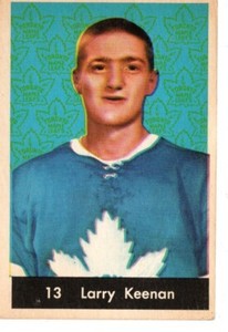 1961-62 PARKHURST #13 LARRY KEENAN TORONTO MAPLE LEAFS
