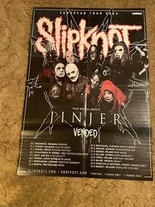 Slipknot 2002 European Tour Giant Double Sided Wall Poster - Picture 1 of 1