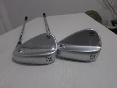 TaylorMade Milled Grind 3 Chrome MG3 Wedge Set - 52.09* - 58.11* - Steel - NEW - Image 1 of 4